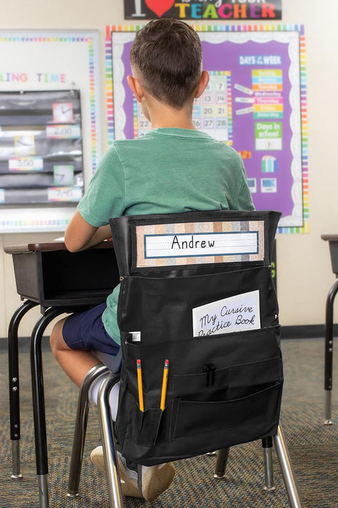 Teacher Created Resources Black Canvas Chair Pocket, TCR20883