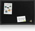 Board2by Black Cork Board Bulletin Board with Linen, Wood Framed 24" x 18" Corkboard, Wall Mounted Pin Board