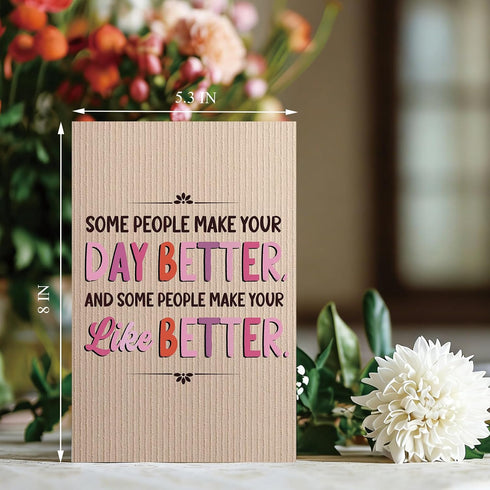oxggerk Thank You Card, Appreciation Card for Man Woman, Thank You Gifts Cards for Parents Family Friend Coworker