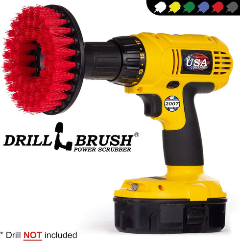 Outdoor Cleaning Supplies - Concrete Scrubbing Brush, Deck Scrub Brush, Gutter Cleaning Brush, House Siding Cleaner