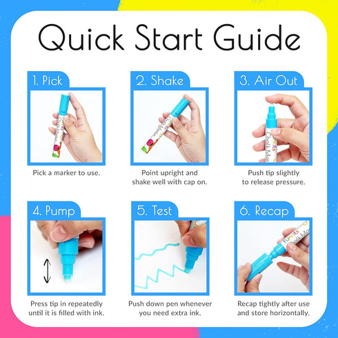 White Chalk Markers, Fine Tip (5 Pack 3mm), Liquid Chalk Marker Erasable for Chalk Board, Glass, Car Window
