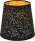 Angoily Hollow-Out Black Cloth Clip-Bulb Lamp Shade, Floor Lamp Stylish Light Cover,
