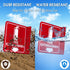 T&R Fire Extinguisher Sign, 2 Pack, 6 x 6 Inches Acrylic with Down Arrow, Includes Matching Screws