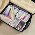 4PCS Large Clear Hard Shell Zipper Case, Makeup Organizer & Toy Storage Bag for Lego Bricks, Diaper Pouches, Cosmetic