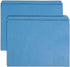 Smead File Folder, Reinforced Straight-Cut Tab, Blue, Letter Size, 100 per Box (12010)