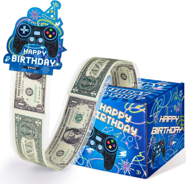 WERNNSAI Money Box for Cash Gift - Surprise Birthday Money Box Gaming
