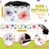 Tenceur 48 ft x 2.76 Inch Large Magnetic Border Rolls - Colorful Pom Pom Magnetic Classroom Bulletin Board