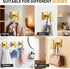 SUS304 4 Pack Towel Hooks for Bathrooms, Brushed Gold Towel Hook for Kitchen Bathroom, Stainless Steel Coat Hook