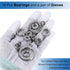 uxcell 6705ZZ Deep-Groove Ball Bearings for Hard Drive, 1" x 1.3" x 1.6" with Carbon Fiber Gloves, 10Pcs