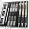Nicpro 0.9mm Mechanical Pencil Set with Case, 3PCS Metal Pencils, 6 Tubes HB #2 Lead Refill