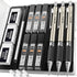 Nicpro 0.9mm Mechanical Pencil Set with Case, 3PCS Metal Pencils, 6 Tubes HB #2 Lead Refill