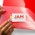 JAM PAPER Plastic 0.75 Inch Red 3 Ring Binder - Sold Individually