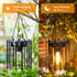 2 Pack KOOPER Solar Lanterns Outdoor Waterproof, Upgraded Bright Hanging Solar Lights Outdoor Lanterns Decorative, Auto