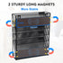 EASEPRES Magnetic File Organizer, 5-Tier Black Hanging File Organizer for Office Home Vertical Holder Rack