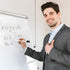 5 (5) Pcs White Dry Erase Markers Magnetic Dry Erase Marker with Eraser Cap Mini Dry Erase Markers for Blackboard