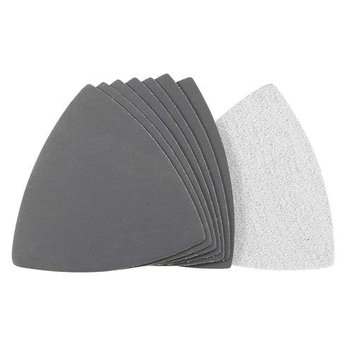 uxcell Triangular Sandpaper Hook and Loop Pad, 3-1/2" Oscillating Multi-Tool, Silicon Carbide, 1200 Grit, 8pcs