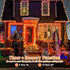 200 LED Halloween Lights, 66ft Orange String Lights, 8 Modes, Plug-in Waterproof for Christmas Halloween Decorations