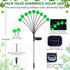 2 Pack St Patricks Day Decorations, 18 LED Lucky Green Shamrock Solar Lights with 2 Modes for Yard Garden Lawn Pathway