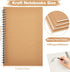 Epakh 36 Pack Blank Spiral Notebook, Unlined A5 Soft Cover Sketchpads for Drawing Art, 100 Pages
