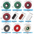 18Pcs 4 Inch 14Pcs Wheel,3Pcs Buffering Wheels Polishing Kit with Compound for Angle Grinder,Includes Nylon Fiber Flap
