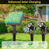 2-in-1 T-SUN Green Solar Spotlights, Outdoor Waterproof Solar Landscape Spotlights for Garden, Yard, Halloween