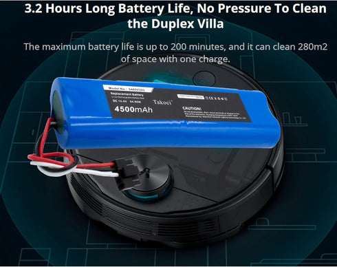 Updated 5465V202 Vacuum Cleaner Battery for Viomi V3 & V3 PRO, 4500MAH