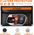 QLYNUDO (8x5", 2-Pack Set Small Fireproof Document Bag External Size), Fireproof Money Bag for Cash with Waterproof