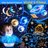 360Rotating+5 3-5, Solar System for Kids Projector Night Light, Films Planet Space Projector for Bedroom, Bright Night