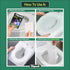 DISPOZIT 10 100% XL Pcs disposable flushable toilet seat covers Biodegradable for Travel Public Toilets for Adults