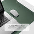 YSAGi Dual-Sided Desk Pad, 31.5" x 15.7" Leather Desk Mat Protector for Keyboard and Mouse, Waterproof - Dark