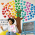 Classroom Tree Bulletin Board Decorations Set, Hearts Bulletin Board Tree Cutouts Welcome Classroom Wall Decors for