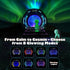8-in-1 8 Sci-Fi Gateway Galaxy Projector Nebula Night Light for Kids Adults Teens with Plasma Ball, Alarm Clock