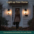 ST19 Bulb, 1400LM Bulbs, 8W (100W 2700K Bulb 4 Pack, Non-Dimmable ALAMPEVER Dusk to Dawn LED Outdoor Light Sunlight