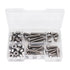 binifiMux 50pcs M6 Pan Head Torx Security Screws - Hex Nuts Assortment Kit with T30 Wrench, 304 Stainless Steel