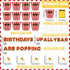 Loneliness 66PCS Popcorn Birthday Bulletin Board Set Classroom Decorations Popcorn DIY Photo Crafts Cutouts for Students Kindergarten Classroom Office Wall Back to School Decor Carnival Party Supplies by Lonfliness