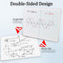 Small Dry Erase Graph Board, 9"x12" XY Axis Whiteboard - 10 Pack Mini Math Boards for Students with 10 Erasers