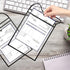 Merkaunis 50 Pack 9 12 Shop Ticket Holders Job Ticket Holders Work Order Holder Pockets, x Dry Erase Pocket Work Order