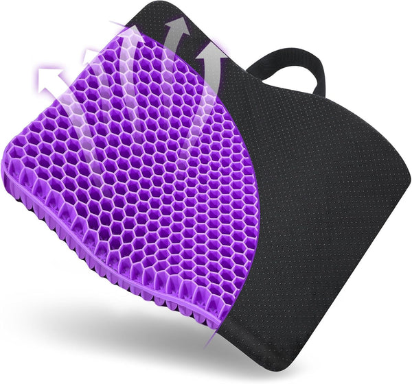 Fzitiy Gel Seat Cushion, for Long Sitting -Double Thick Gel Seat Cushion Breathable