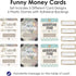 Set 6 Big Dot of Happiness World Awaits - DIY Assorted Travel Themed Party Cash Holder Gift - Funny Money Cards
