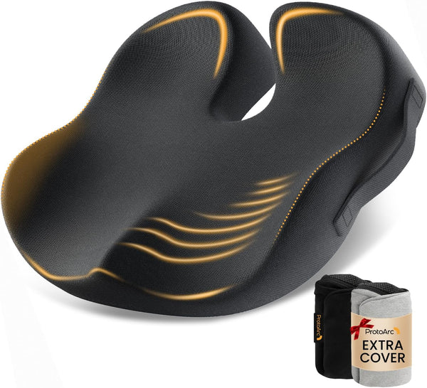 ProtoArc Extra Large Seat Cushion for Tailbone Pain Relief, Seat Cushions for