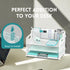 SUPEASY 3 Tier Desk Organizer - White Mesh Paper/File Organizer with Handle & 3 Pen Holders for Office Supplies