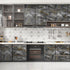 Black/Gold Marble Contact Paper for Countertops Slate Gold Marble Wallpaper Peel and Stick Glossy Waterproof Marble Wall Paper for Cabinets Shelf Self Adhesive Renter Friendly 15.7"X78.8" by Skyblur