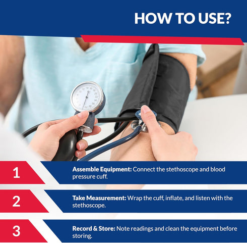 Set 2-Pack Deluxe Aneroid Sphygmomanometer Blood Pressure Monitor Adult Cuff, Carrying Case & Calibration Tool High