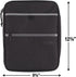 Five Star Zipper Binder, 1 Inch 3-Ring Carry-All with Internal Pockets, 375 Total Sheet Capacity, Heathered Black/Gray