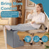 BALAPET Ergonomic Foot Rest Under Desk, Large Leg Rest for Desk with High Density Foam, Office Foot Stool for Chair