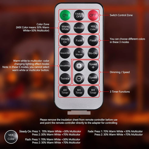 66FT 200 Dimmable Joomer Color Changing Christmas Lights, LED String Lights with Remote Timer Connectable Fairy String