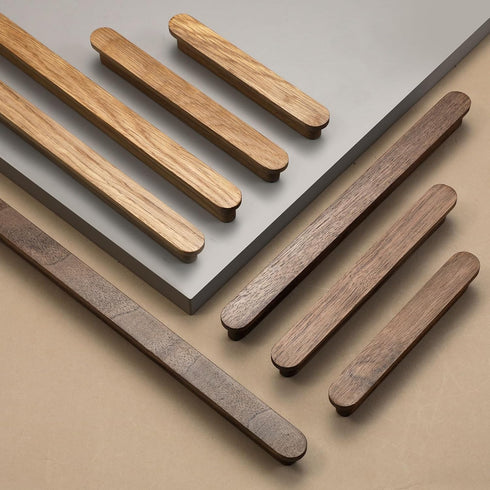 5 2 in Walnut Wood Kitchen pulls cabinets Handles Furniture Dresser Wardrobe Cupboard Drawer Handles pcs
