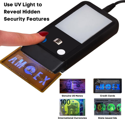Dri Mark Flash Test Counterfeit Bill Detector, 3 Easy Tests in One Device, Fast and Accurate Money Checker