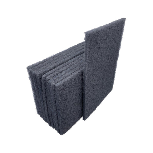 VSM 10-Pack 6" x 9" Ultra Fine Non-Woven Hand Pad, Silicon Carbide Grains, Multipurpose Abrasive Scrub Pad