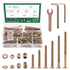 Keadic 253Pcs M6 Baby Bed Crib Screws Baby Crib Bolts Replacement Kit Hex